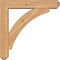 Ekena Millwork Thorton Craftsman Smooth Bracket w/ Offset Brace, Western Red Cedar, 5 1/2"W x 26"D x 26"H BKT0604X26X26THR04SWR - alternate 4